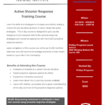 Active Shooter Response Training Course Hosted by Phillips Programs